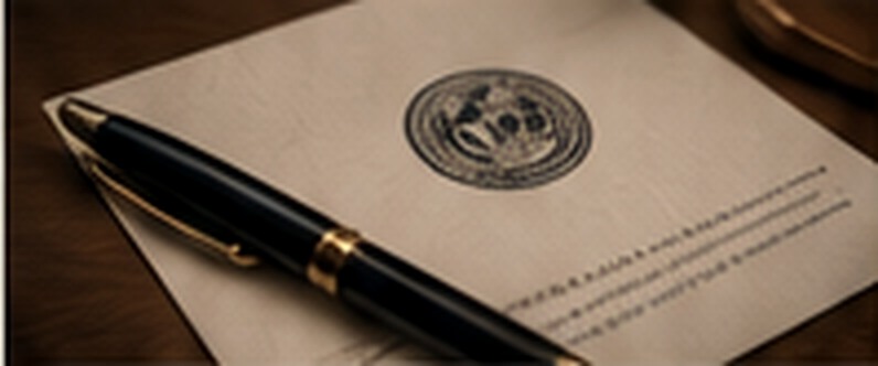 Official correspondence bearing an institutional seal